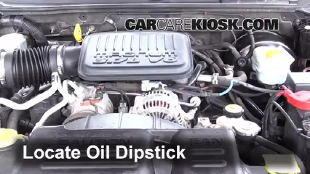 2004 Dodge Dakota Sport 3.7L V6 Crew Cab Pickup (4 Door) Huile Vérifier le niveau de l'huile
